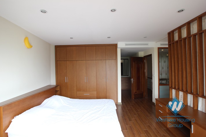 Lake view apartment with nice design for rent in Tay Ho area, Ha Noi